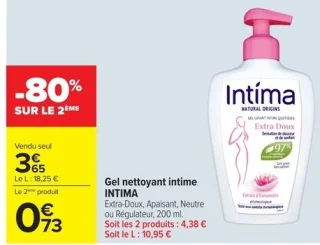 Gel nettoyant intime INTIMA