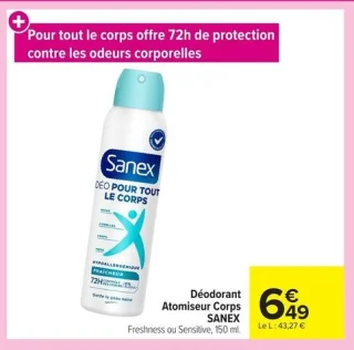 Déodorant Atomiseur Corps SANEX