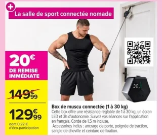 Box de muscu connectée (1 à 30 kg)