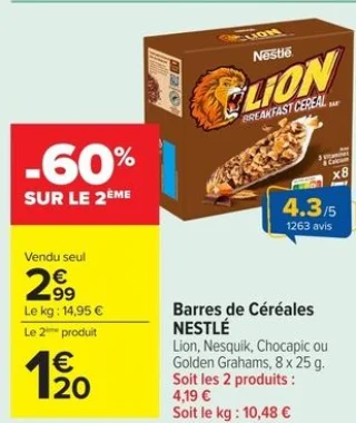 Barres de Céréales Nestlé