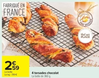 4 torsades chocolat