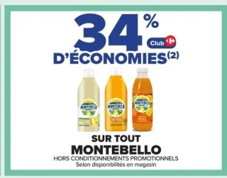 Boisson aux fruits MONTEBELLO