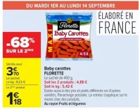Baby carottes FLORETTE