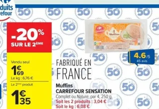 Muffins CARREFOUR SENSATION