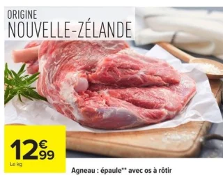 Agneau : épaule avec os à rôtir
