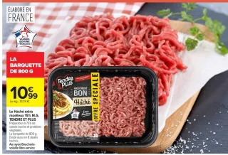 Le Haché extra moelleux 15% M.G. TENDRE ET PLUS