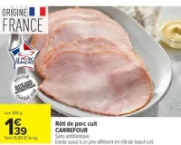 Rôti de porc cuit CARREFOUR