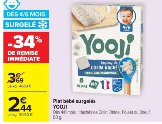 Plat bébé surgelés YOOJI