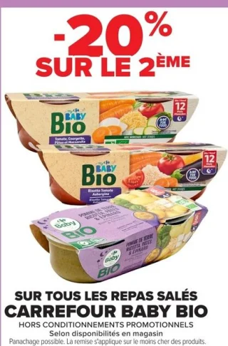 Repas salés Carrefour Baby Bio