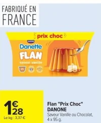 Flan "Prix Choc" Danette