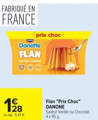 Flan "Prix Choc" Danette