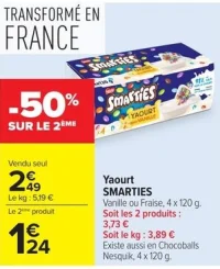 Yaourt Smarties