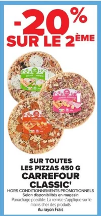 Pizzas Carrefour Classic'