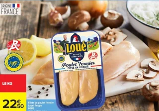 Filets de poulet fermier Label Rouge LOUÉ