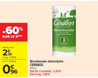 Bicarbonate alimentaire CEREBOS