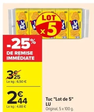 Tuc "Lot de 5" LU