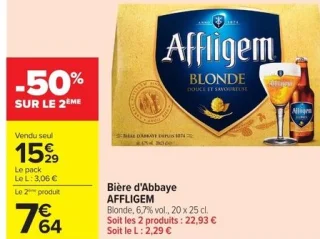 Bière d'Abbaye AFFLIGEM Blonde
