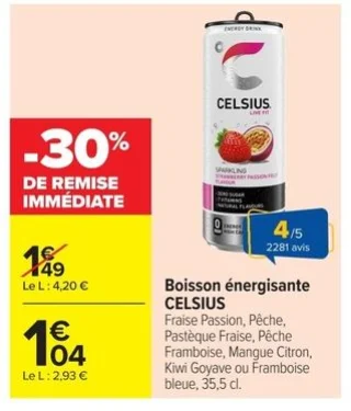 Boisson énergisante CELSIUS