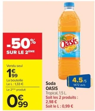 Soda OASIS Tropical