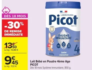 Lait Bébé en Poudre 4ème Age PICOT