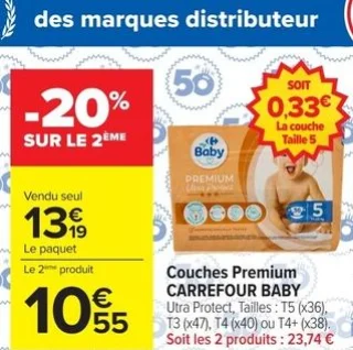 Couches Premium CARREFOUR BABY