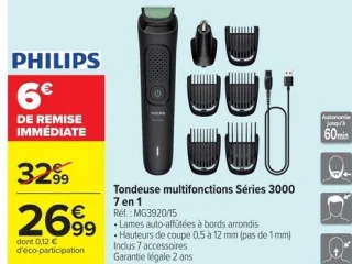 Tondeuse multifonctions Séries 3000 Philips