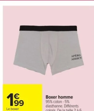 Boxer homme