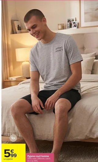 Pyjama court homme Tex