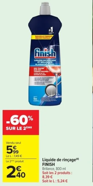 Liquide de rinçage Finish