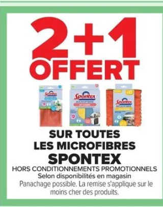 Microfibres Spontex