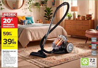 Aspirateur sans sac Medek MD555