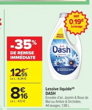Lessive liquide Dash