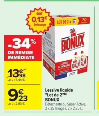 Lessive liquide Bonux