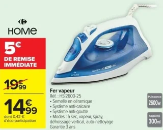 Fer vapeur HOME HSI2600-25
