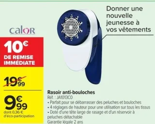Rasoir anti-bouloches Calor JA1013C0