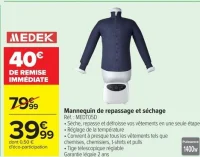 Mannequin de repassage et séchage MEDEK MEDT05D