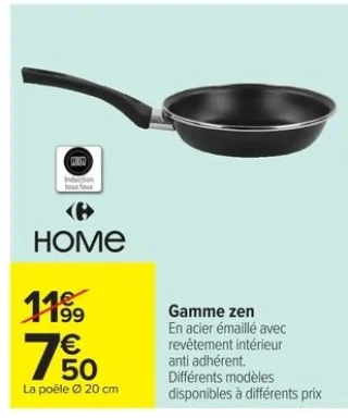 Gamme zen poêle 20 cm Carrefour Home