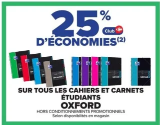 Cahiers et carnets étudiants Oxford