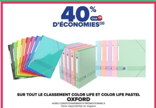 Classement Color Life et Color Life Pastel Oxford