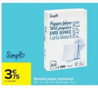 Ramette papier