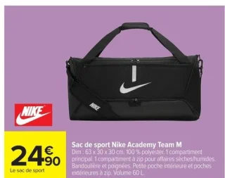 Sac de sport Nike Academy Team M