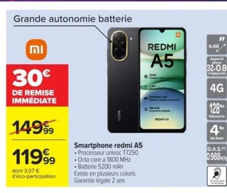 Smartphone Redmi A5 Xiaomi