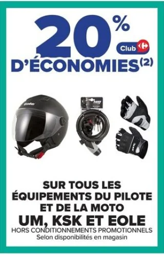 Équipements du pilote et de la moto UM, KSK et EOLE
