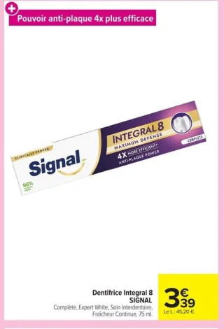 Dentifrice Integral 8 SIGNAL