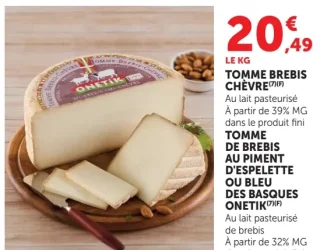 TOMME BREBIS CHÈVRE ONETIK