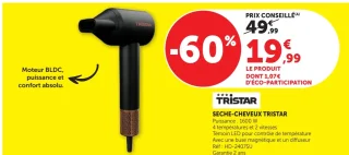 SECHE-CHEVEUX TRISTAR HD-2407SU