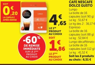 Café Nescafe Dolce Gusto Lungo / Espresso / Lungo décafféinato
