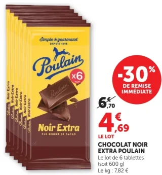 Chocolat Noir Extra Poulain