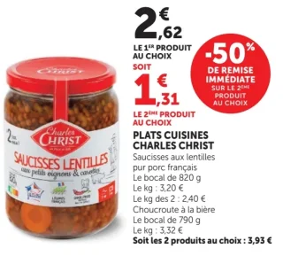 Plats Cuisines Charles Christ Saucisses Lentilles