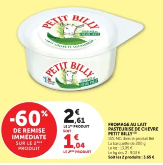Petit Billy Fromage au lait pasteurisé de chèvre